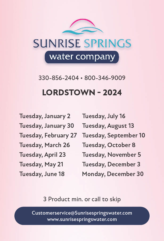 Lordstown 2024 Sunrise Springs Water Company   Lordstown 2024 